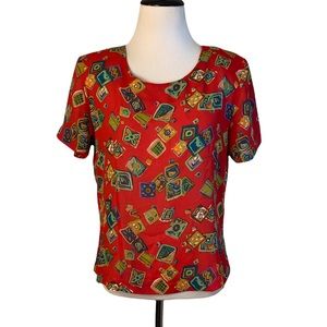 Calypso Button Back Top